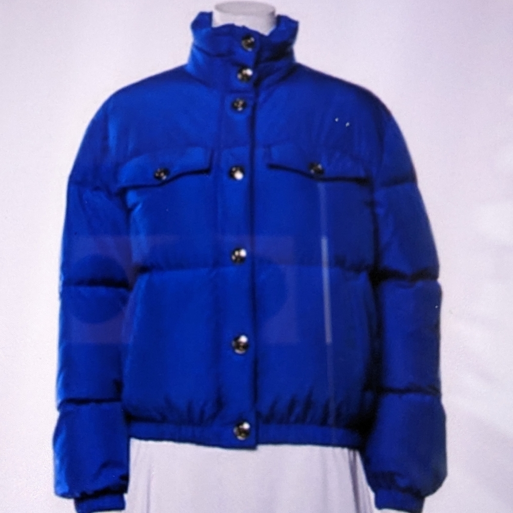 ANINE BING ELECTRIC BLUE PUFFER JACKET SIZE SMALL